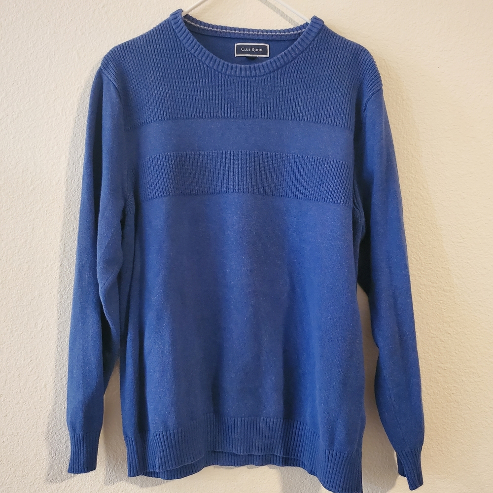 Club Room Men's Blue Crewneck Sweater Size XL